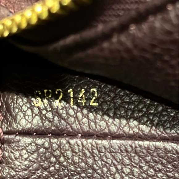 Louis Vuitton Empreinte Leather Bag Purple Audacieuse Suede Purse Authentic - Picture 6 of 16